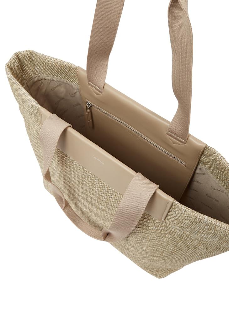 CALVIN KLEIN RAFFIA LARGE SHOPPER  - Image 5