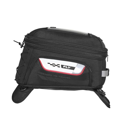 ViaTerra Fly Universal Motorbike Tank Bag (22 litres expanded) with Rain Cover/Dust Cover | Compatible with All Motorcycles (Fiber and Metal Tanks) - Image 2