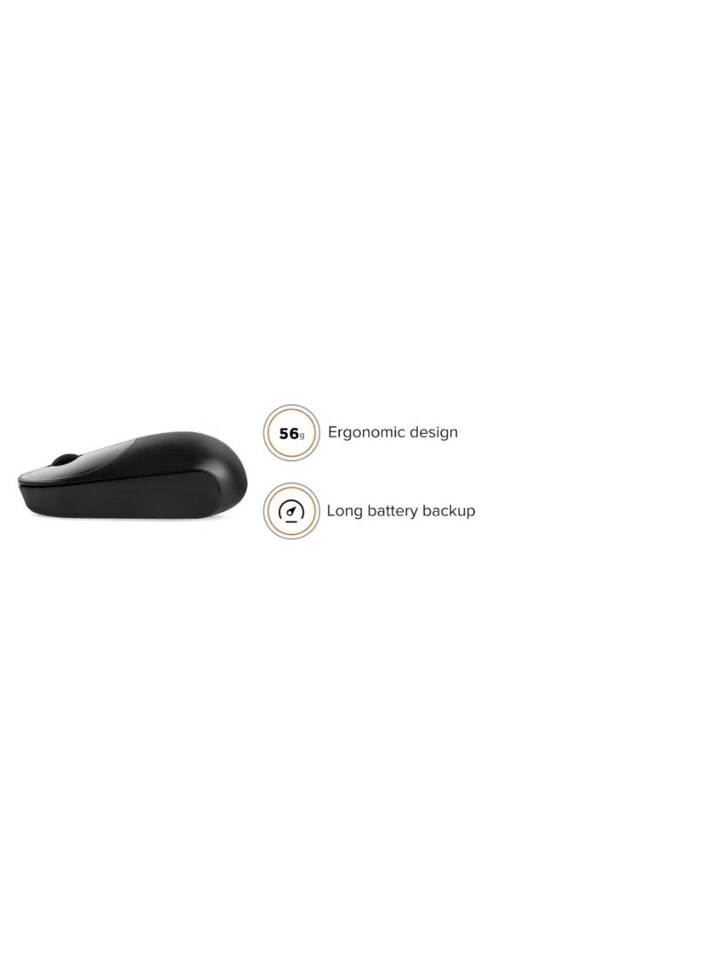XIAO Mi Wireless Mouse Black – Compact, High-Precision 1200 DPI, Long Battery Backup & Comfortable Grip - Image 4