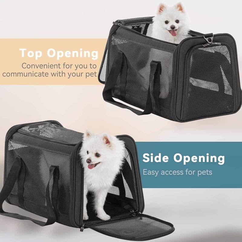 Petsfit Foldable Dog Bag Cat Transport Box Transport Bag Cat and Dog Breathable Dog Carrier for Pets in the Car - Image 3