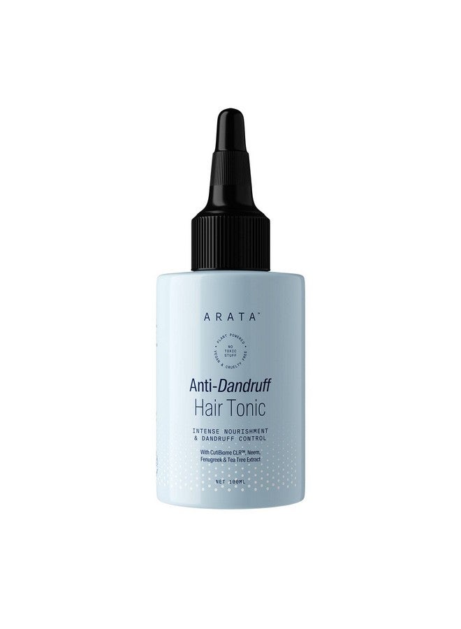 ARATA Anti Dandruff Hair Tonic (100 Ml) | With Neem, Fenugreek, Tea Tree Oil | Treats Dry, Itchy Flaky Scalp And Fights Dandruff | For All Hair Types - Image 1