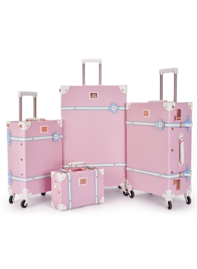LIMRA Travel Bags Classic Leather Luggage 4 Pcs Set 28''-24''-20'''-13'''Inches - Image 1