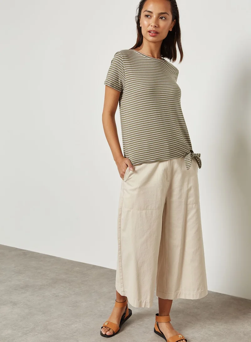 MANGO Tie Waist T-Shirt