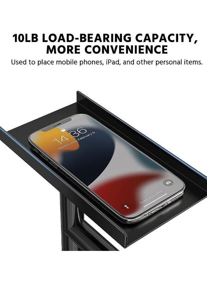 نهر قو حامل ورق المرحاض مع رف الهاتف، ديكور الحمام، حامل مناديل ورقية، حامل تخزين قائم بذاته لأرضية الحمام، موزع مناديل المرحاض - Image 2