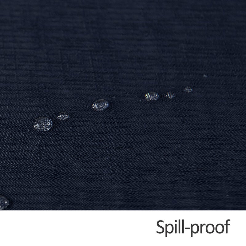 maxmill Faux Linen Texture Tablecloth Stain Resistant Waterproof Wrinkle Resistant Washable Table Cloth  Fabric Decoration for Dining Room Banquet Parties Dinner  Rectangle 60 x 120 Inch  Navy Blue - Image 5