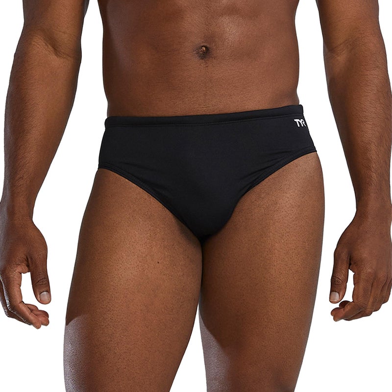 TYR Men's Durafast Elite Solid Racer Swim Suit (Black, 30) - Image 3