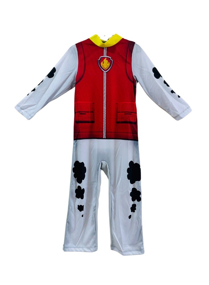 Amscan Official Nickelodeon Paw Patrol Marshall Kids Cosplay Dress-Up Roleplay Child Costume Red Jumpsuit with Mask - Image 2