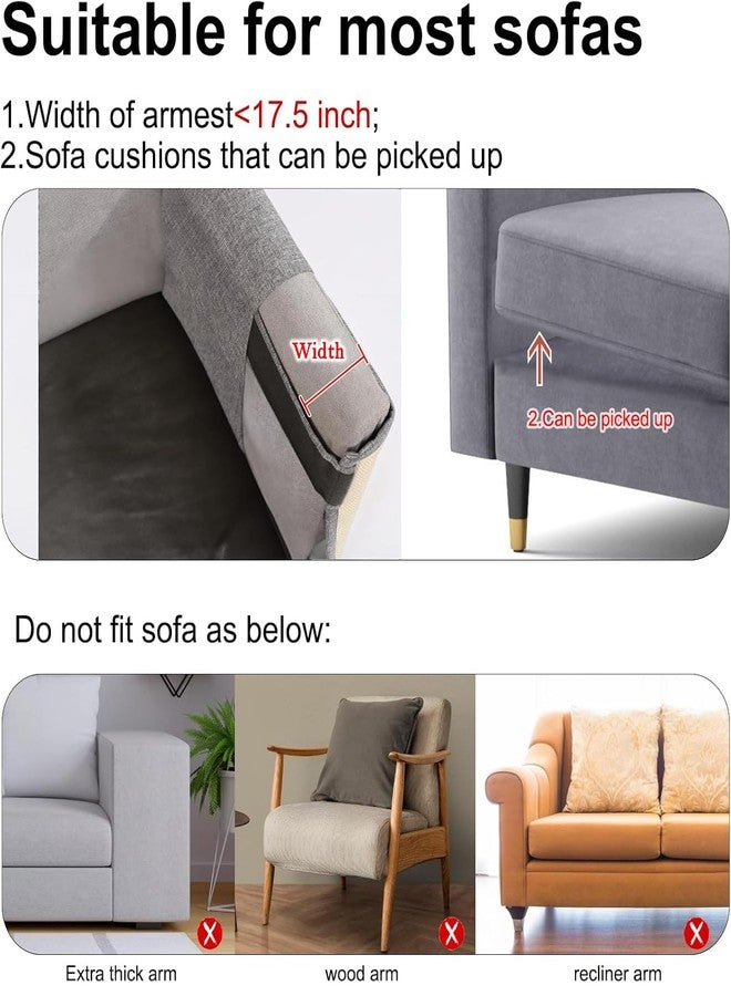 Oroonoko Upgraded Cat Scratch Furniture Couch Protector with 27.6’‘L*19.6’‘W Natural Sisal for Protecting Large Area Couch Sofa Chair,Couch Protector from Cat Claws(Dark Grey/Left Handed) - Image 4