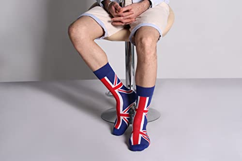 Mysocks Mens Multi Design Crew Socks British Flag - Image 2
