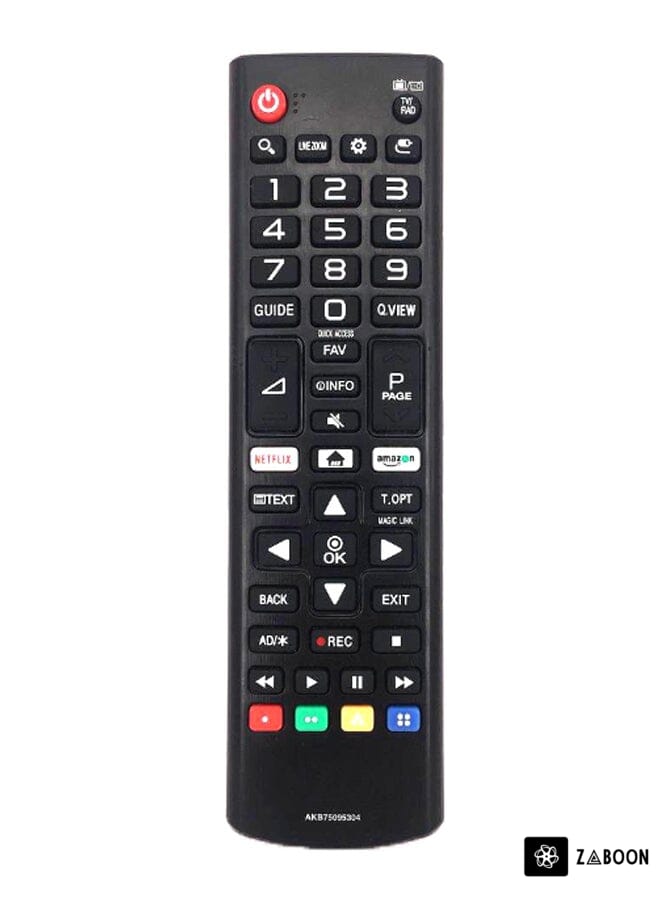 Zaboon 3D Remote Control For LG Black