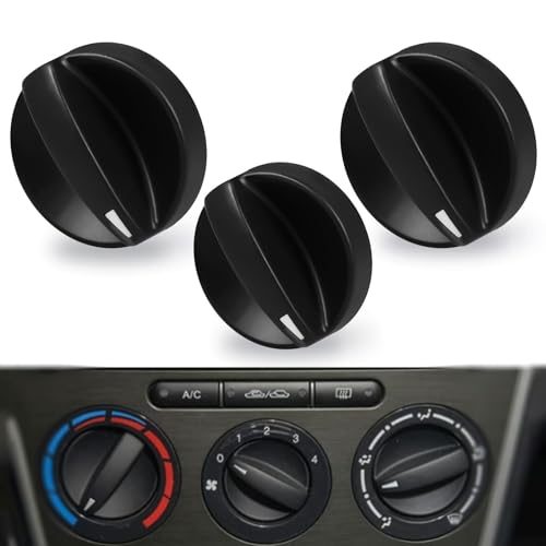KPALAG 3PCS HVAC Control Knobs,A/C Heater Climate Switch Fan Speed Control Knob Compatible with Mazda 6 2006 2007 2008 Replace# GV3A-61-195 GV2W-61-195 - Image 1