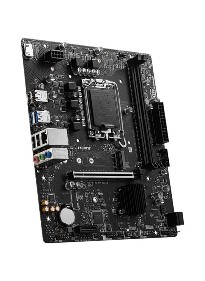 إم اس أي لوحة أم PRO H610M-S DDR4 Micro-ATX، مقبس LGA 1700، شريحة H610، شبكة LAN Gigabit RTL8111H، فتحة PCI-E x16 واحدة، 2xDDR4 أقصى سعة للذاكرة 64 جيجابايت، 1xM.2، 2x SATA 6G، 1xHDMI | 911-7E44-003  - Image 4