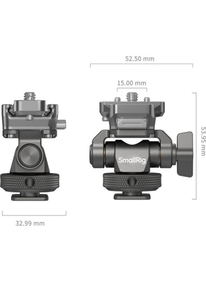 SmallRig HawkLock Quick Release Monitor Support with H21 Cold Shoe Mount - Image 3