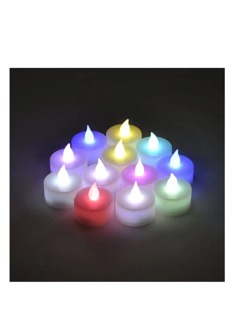 PARTY FUN LED Tea Light 24PCS MultiColour  Versatile and Vibrant Lighting  - Image 2