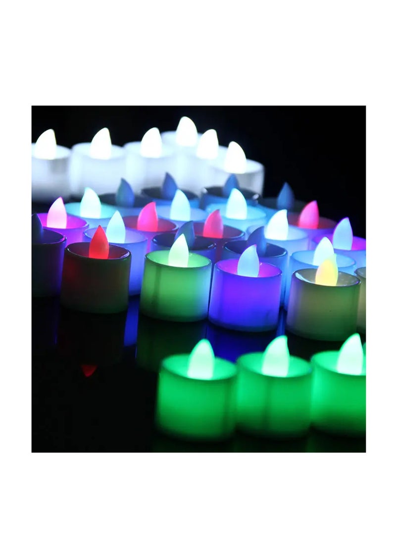 PARTY FUN LED Tea Light 24PCS MultiColour  Versatile and Vibrant Lighting  - Image 4