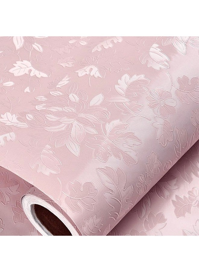 wolpin Wall Stickers Wallpaper for Bedroom (45 x 300 cm) Latest Peony Roses Love DIY Girls Room Embossed Textured Self Adhesive, Pink - Image 3