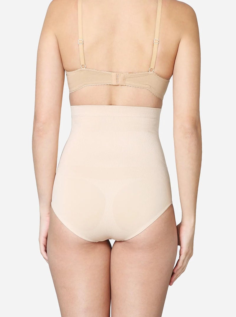 Lilots Women's High Waist Shapewear with Anti Rolling Strip || Tummy Control Tucker Waist Slimming Shapewear Cream - Image 5