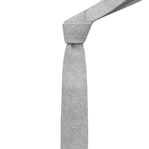 King & Priory Stonewashed Medium Grey Necktie, NeckNecktie - Image 2