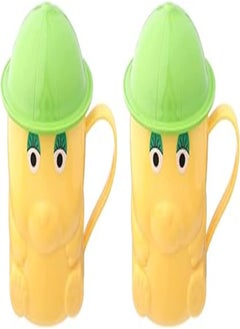 Lamsa Plast Lamsa Plast Plastic Bear Shape Mugs Set, 2 Pieces ,150 ml, Assorted colors 
