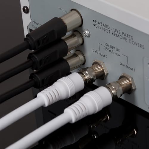 MX TV Aerial Cable Coaxial RF Male to Male Antenna Cable for TV, Set-Top Box, Freeview, HDTV, DVB-T – High Signal Transmission, Plug & Play -1.2Mtr - Image 5
