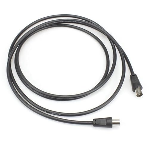 MX TV Aerial Cable Coaxial RF Male to Male Antenna Cable for TV, Set-Top Box, Freeview, HDTV, DVB-T – High Signal Transmission, Plug & Play -1.2Mtr - Image 3