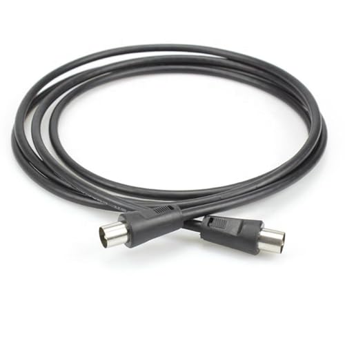 MX TV Aerial Cable Coaxial RF Male to Male Antenna Cable for TV, Set-Top Box, Freeview, HDTV, DVB-T – High Signal Transmission, Plug & Play -1.2Mtr - Image 1