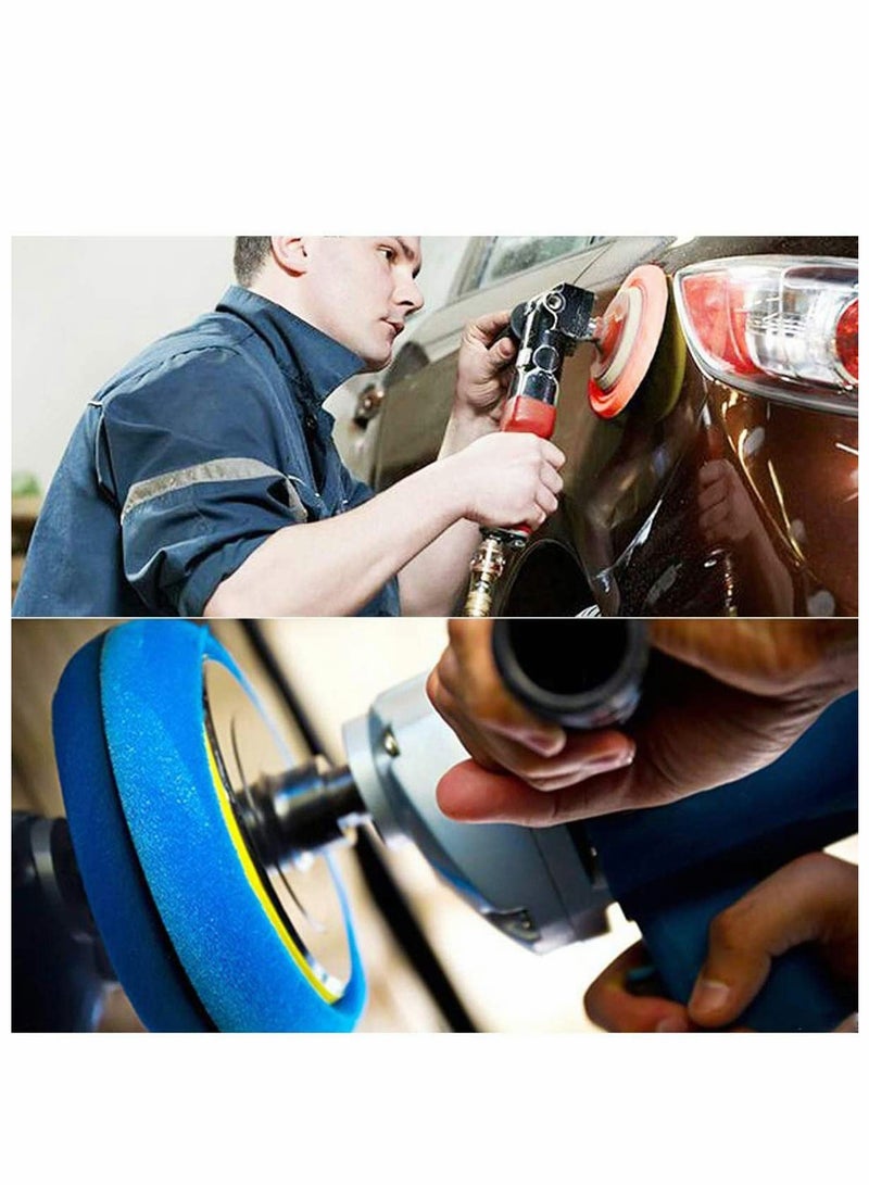 Car Polishing Sponges Set with Hex Logic Polishing Pads for Eccentric Polishing Machine - Auto Detailing Kit for Professional Car Buffing - Image 4