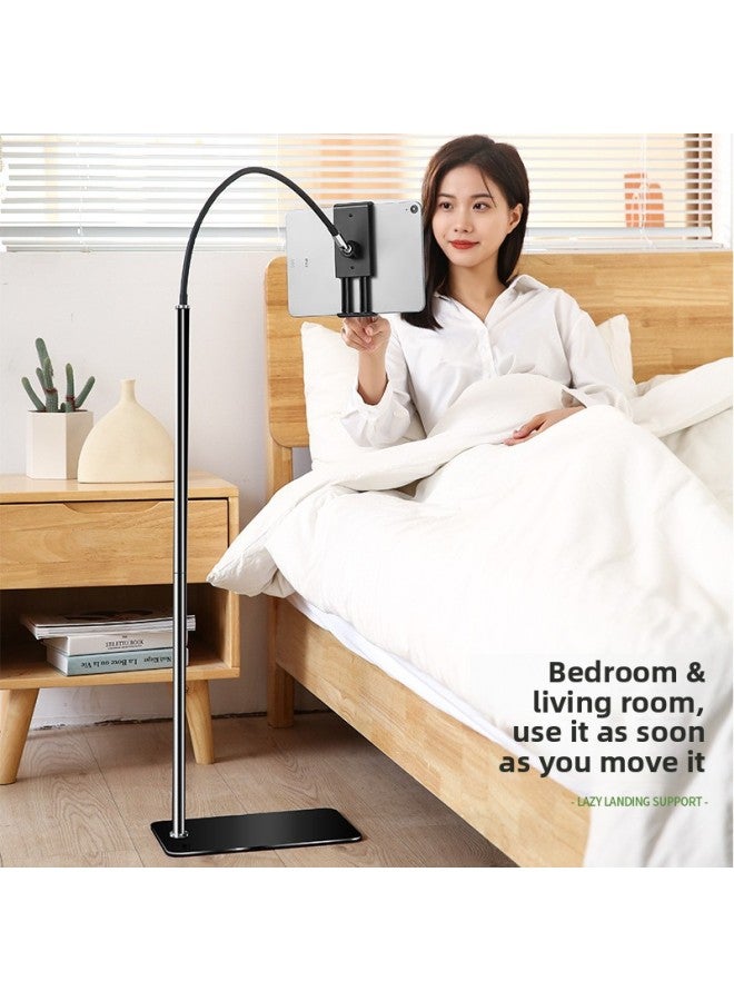 [Da Ding] Floor Tablet PC Bracket Bedside Home Live Support Clip Chuck Silicone Hose Hand-Color:Floor Hose 135 High-large Clamp  - Image 5