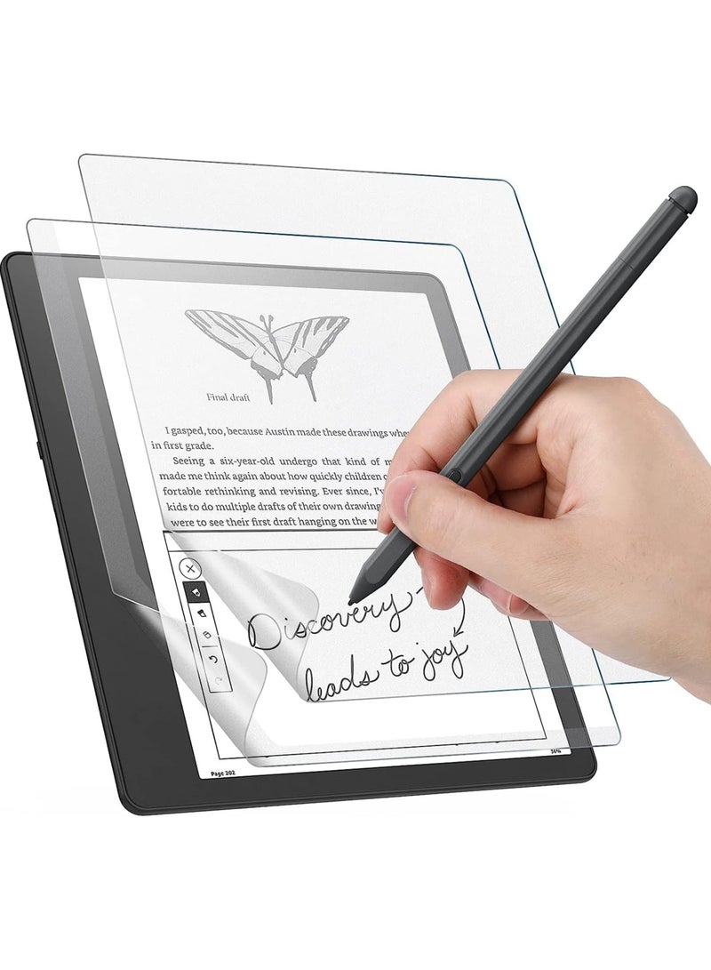 general [2-Pack] PET Matte Screen Protector Compatible with Kindle Scribe 1st Generation 10.2" - 2022 Release, [Anti-Scratch] Anti-Glare Feature Makes Writing Same Like on Paper PET Film - Image 1
