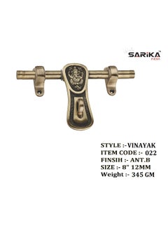 Shiv Sarika India Shiv Sarika India Vinayak Zinc Aldrop Fancy Aldrop for Door Fitting Kit Door Accessories Bedroom Doors Main Doors 812MM022  - Image 3