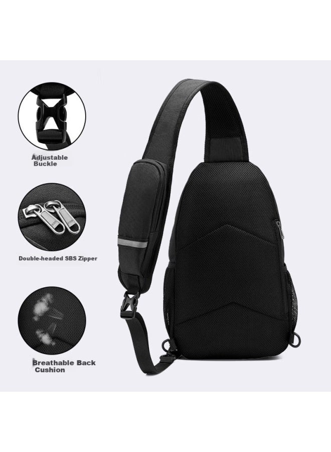 Alpint Mountain Er'mengdu 12l Commuter Crossbody Bag, Large Capacity Chest Bag, Sports Outdoor Hiking Cycling Pack, Trekking Backpack For Me - Image 3