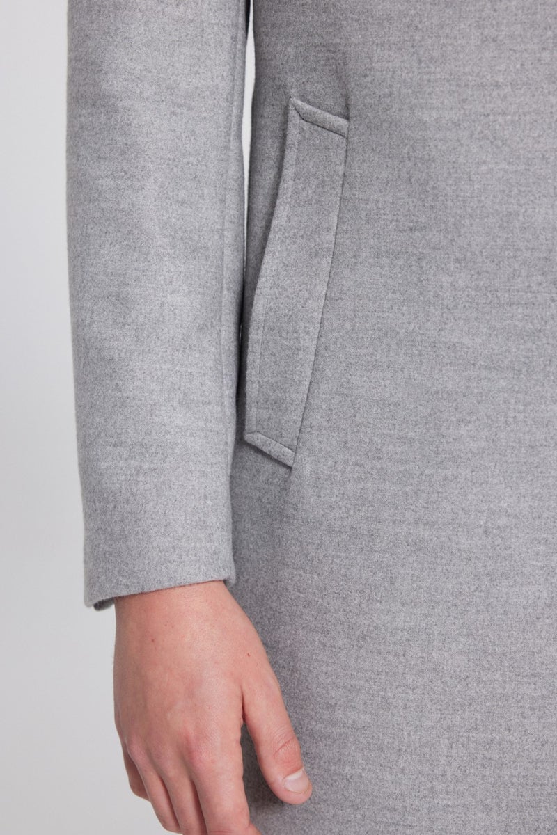 twn Slim Fit Gray Coat 9EF088438751M  - Image 4