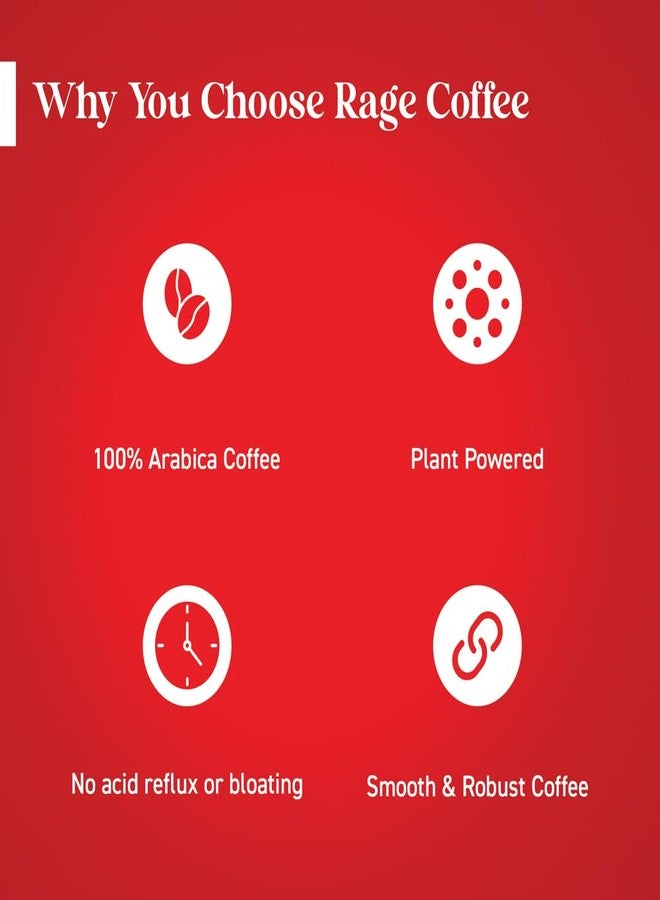 Rage Coffee Instant Freeze Dried Coffee Combo Pack | 10 Sachets (2g each) | Irish Hazelnut, Cream Caramel, Dark Chocolate, Original, Butterscotch Delight + Silk Blend Belgian Chocolate Coffee 60g - Image 5