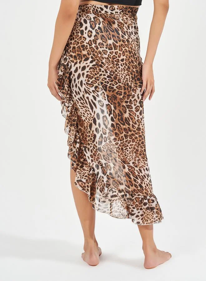 Styli Leopard Print Sarong