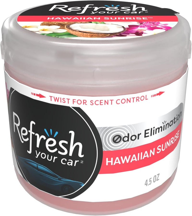 RefreshYourCar ! E301459500 Scented Gel Can, 4.5 oz, Hawaiian Sunrise - Image 1