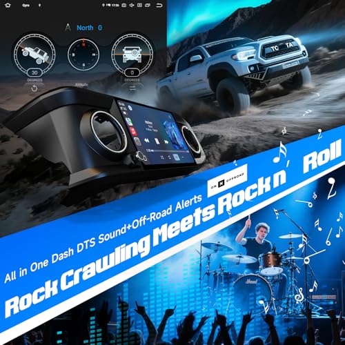 Dasaita Head Unit for Toyota Tacoma 2016-2023, with Wireless CarPlay & Android Auto, 11.6'' Android 13 Car Stereo, 8GB+256GB Off-Road GPS Navigation, Plug and Play Radio, OEM Style, Black - Image 3