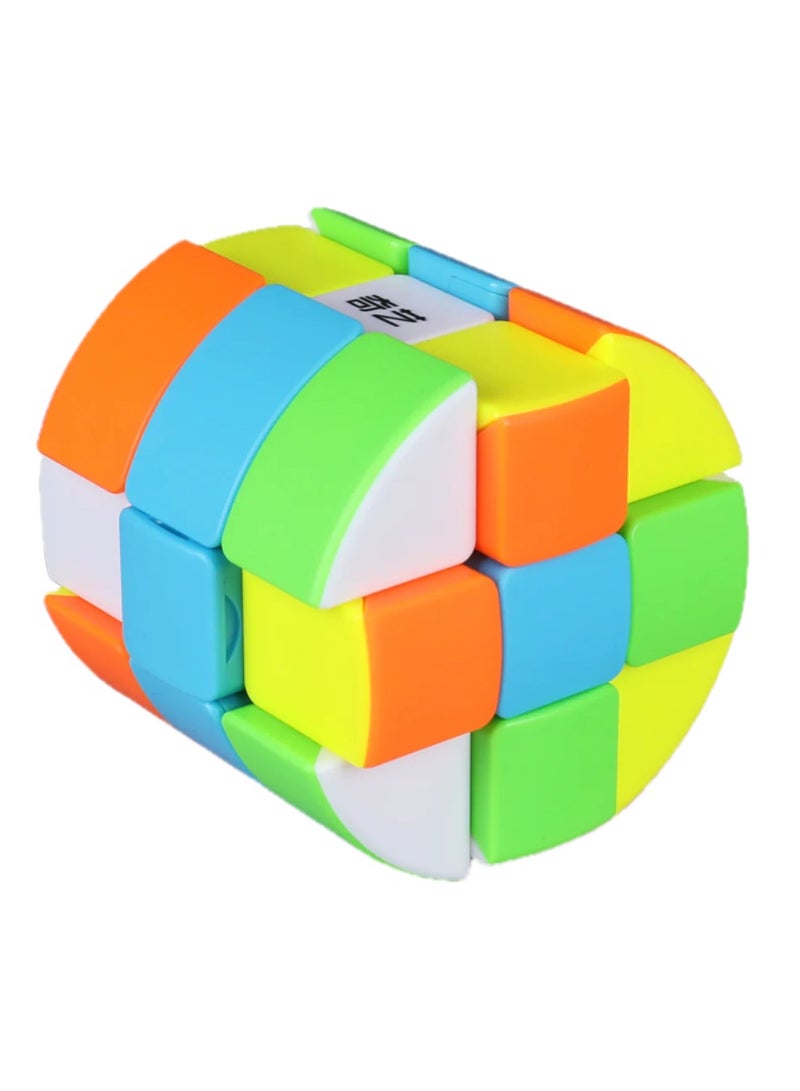 Qiyi Cylinder Cube High-Speed Professional 3 Layer Barrel Cube 3x3x 3Educational Toys for Kids and Adults - Image 4