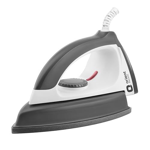 Orient Electric Ultimate |1000W Heavy Weight Dry iron (Press) | Non-stick Weilburger coating| Silver Layered Thermostat| U-shaped heating element| ISI certified| 2-year replacement warranty by Orient - Image 1