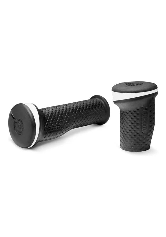 قبضات ووم إيروجريب - قبضات مقود دراجات الأطفال لدرجات ووم الأصلية والآن 4-6 - تصميم مريح - مضادة للانزلاق - سوداء