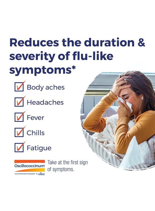 Boiron Oscillococcinum For Relief From Flu-Like Symptoms Of Body Aches, Headache, Fever, Chills, And Fatigue - 30 Count - Image 2