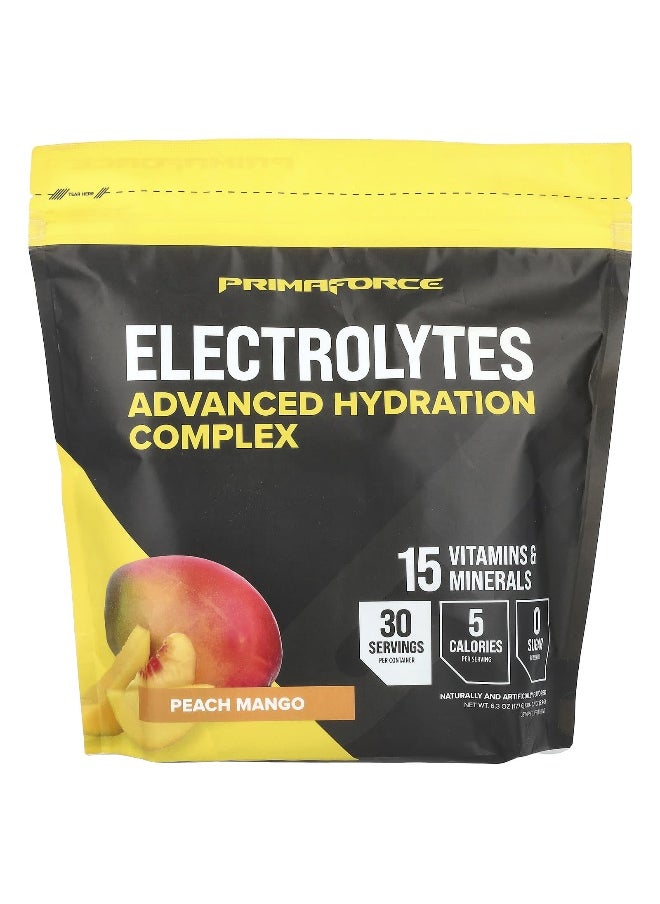 Primaforce Primaforce, Electrolytes, Advanced Hydration Complex, Peach Mango, 30 Packets, 0.21 oz (5.9 g) Each  - Image 1