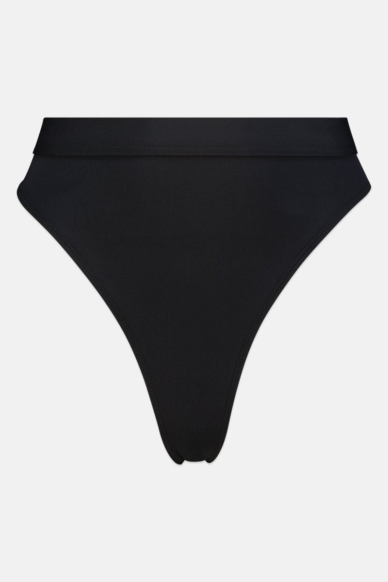 Billabong Women Solid Bikini Bottom, Black - Image 2