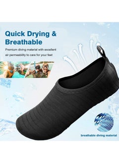 JOTO Water Shoes for Women Men Kids, Barefoot Quick-Dry Aqua Water Socks Slip-on Swim Beach Shoes for Cruise Ship Snorkeling Surfing Kayaking Beach Walking Yoga  - Image 2