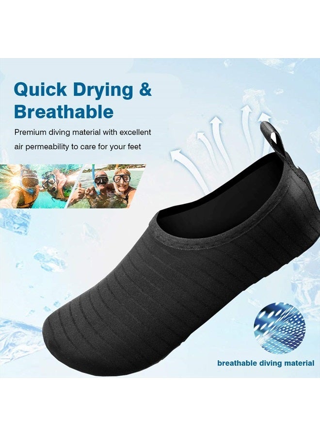 JOTO Water Shoes for Women Men Kids, Barefoot Quick-Dry Aqua Water Socks Slip-on Swim Beach Shoes for Cruise Ship Snorkeling Surfing Kayaking Beach Walking Yoga - Image 2