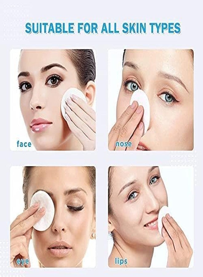 روبي فيس وسادات قطنية لإزالة مكياج الوجه من روبي فيس، 80 وسادة دائرية ناعمة - أبيض (قطعتان) - Image 4