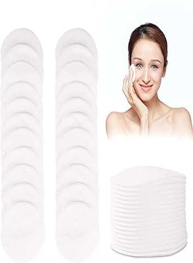 روبي فيس وسادات قطنية لإزالة مكياج الوجه من روبي فيس، 80 وسادة دائرية ناعمة - أبيض (قطعتان) - Image 1