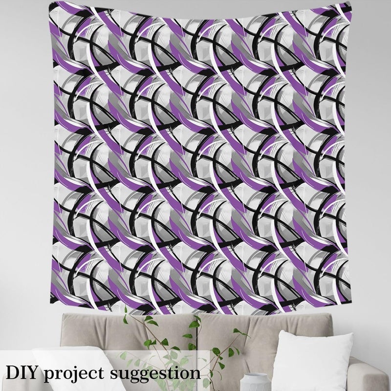 Updated modern design jejeloiu Purple Black Gray Stripe Fabric by The Yard Modern Art Soft Flannel Fabric for Upholstery Sofa Chair Cushion Geometric Aesthetic Decor for DIY Projects, Home Decorations, Not Stretchy 3 Yards Durability boosted processed material Assorted color options Flexible anti-break Very popular product New batch restock Gulf user preference oriented build Intra-city fast distribution Practical build Modern warehouse management All season compatible build Special offer Gulf climate tested upgraded quality Rare in stock Upgraded general material Heat resistant Intercity storage hub Stable domestic stock Easy handling optimized design Leakproof sealed UV resistant Diverse purchase plan Demand fit global economical quality Designed to ease your life Easy assemble alternatives - Image 3