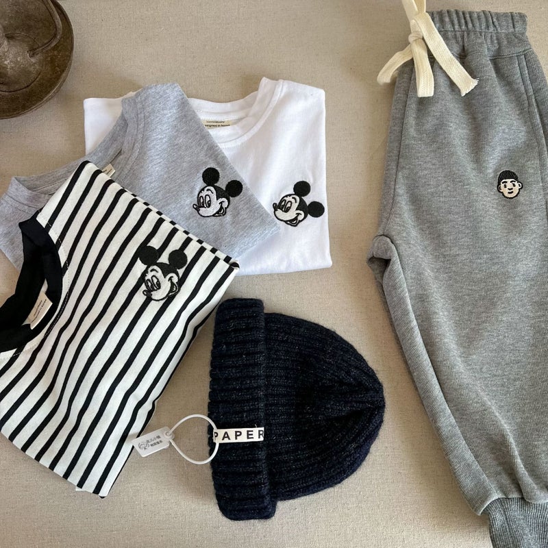 New Cotton Children'S Cartoon Striped Long Sleeve Korean Fan Baby Boys And Girls T-Shirt All-Match Base Shirt Top Trendy T - Image 4