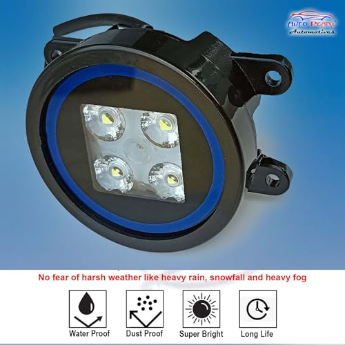 Auto Pearl High Power Quality 4-LED DRL Fog LED, Fog Lamp Assembly compatible with All Car - Image 5