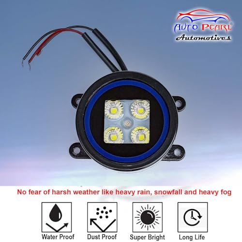 Auto Pearl High Power Quality 4-LED DRL Fog LED, Fog Lamp Assembly compatible with All Car - Image 3